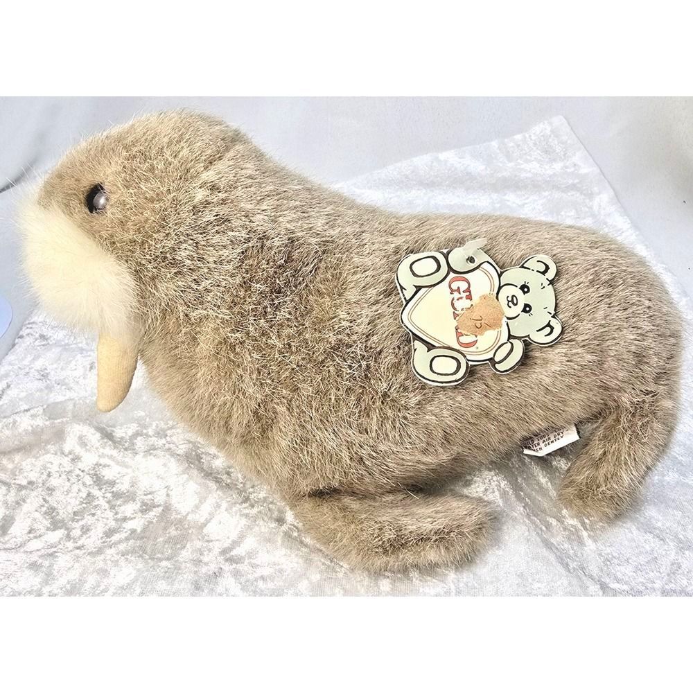 Vintage 1986 GUND Schmedley Walrus Plush 9.5in Stuffed Animal 3255 Original Tags